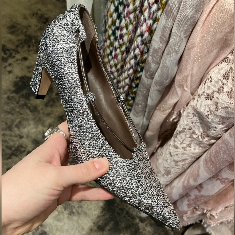 Shimmering Silver Women's Heels